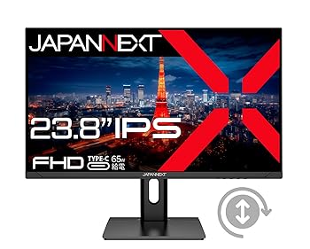 Other - 【中古】JAPANNEXT 23.8インチ モニター FHD 1080p 1920x1080解像度 IPS ディスプレイ (HDMI/DisplayPort/スピーカー内蔵/高さ調節/回転(ピボット)機能/
