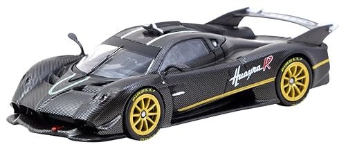 【中古】(未使用品)スピードマスタージャパン (Speedmaster Japan) TARMACWORKS 1／64 Pagani Huayra R Matt Black Carbon Fiber 完成品 T64G-TL035-MBCF