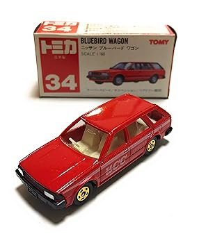 【中古】(未使用品)トミカ 34 日産ブルーバードワゴン 1／60 赤箱