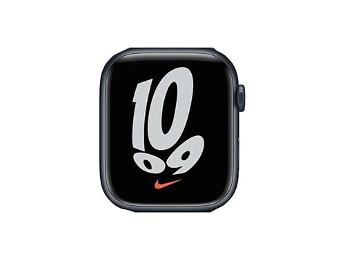 【中古】(非常に良い)【整備済み品】 Apple Watch Series 7 (GPSモデル) Nike+ ミッドナイトアルミニウムケース - 45mm - バンド無し (整備済み品)