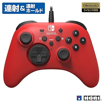 【中古】(非常に良い)【任天堂ライセンス商品】ホリパッド for Nintendo Switch レッド 有線接続 【Nintendo Switch対応】
