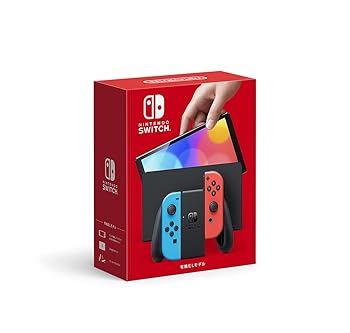 【中古】Nintendo Switch(有機ELモデル) Joy-Con(L) ネオンブルー／(R) ネオンレッド