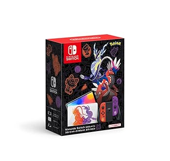 【中古】(非常に良い)Nintendo Switch(有機ELモデル) スカーレット・バイオレットエディション