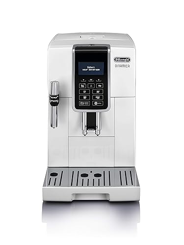【中古】De'Longhi (デロンギ) 全自動コーヒーマシン ディナミカ ECAM35035W コーヒーメーカー 全6メニュー カフェジャポーネ搭載 スペシャルティ機能 液晶ディスプレイ フロス調整ミルクフロッサー ホワイト【メーカー名】【メーカー型番】【ブランド名】De'Longhi(デロンギ) コーヒーメーカー 【商品説明】De'Longhi (デロンギ) 全自動コーヒーマシン ディナミカ ECAM35035W コーヒーメーカー 全6メニュー カフェジャポーネ搭載 スペシャルティ機能 液晶ディスプレイ フロス調整ミルクフロッサー ホワイト外形寸法:幅240mm×奥行445mm×高さ360mm電圧/周波数:AC100V/50-60Hz消費電力:1450Wタンク容量:1.8L本体重量:9.5Kg※ご購入前にご確認ください ・中古品のため、状態や付属品に個体差がございます ・お客様都合による返品・キャンセルはお受けしておりません ・当店は複数モールで在庫を共有しているため、タイミングにより欠品となる場合がございます ■ 安心してご購入いただくために 当店では、商品を一点ずつ検品・動作確認のうえ出荷しております。 中古品ではございますが、できる限り安心してご使用いただける状態でお届けできるよう努めております。 ■ 付属品について 中古品のため、説明書・外箱・CD-ROM等は付属しない場合がございます。 また、商品名に「限定」や「保証」と記載があっても、特典や保証、ダウンロードコードは付属いたしません。 レンタル落ち商品につきましては、収納BOX・DVDケースもないものとしてお考えください。 掲載内容と付属品が異なる場合、受注前に内容確認のメールをお送りいたします。 ■ 商品画像について 掲載画像はイメージ画像または代表画像を使用しておりますので、あらかじめご了承ください。 ■ 商品の状態について 中古品のため、キズ・汚れ・使用感等がある場合がございます。あらかじめご理解のうえご購入をお願いいたします。 ■ 在庫について ご注文のタイミングにより、在庫切れとなる場合がございます。その際は誠に恐縮ですが、キャンセルのご案内を差し上げる場合がございます。 ■ ご注文からお届けまで 1．ご注文 ご注文は24時間受け付けております。 2．ご注文確認 ご注文後、当店より確認メールをお送りいたします。 3．在庫確認・出荷準備 当店では複数モールで併売しているため、ご注文後に在庫確認を行っております。 また、中古品は再点検・メンテナンス・梱包を行うため、発送まで4〜10営業日ほどお時間をいただきます。 4．出荷 発送後、配送業者および追跡番号をご案内いたします。 5．お届け 出荷後、通常1〜3日程度で到着いたします。 ※北海道・沖縄・離島はお時間をいただく場合がございます。 ■ 返品・キャンセルについて 【初期不良について】 商品到着後7日以内にご連絡いただいた場合に限り、返品・返金または交換対応をいたします。 【お客様都合による返品・キャンセル】 イメージ違い・不要になった等の理由による返品・キャンセルはお受けしておりません。【ご注意】中古品につき、説明文に「特典あり」の記載があっても、特典は付属しません。ご了承ください。