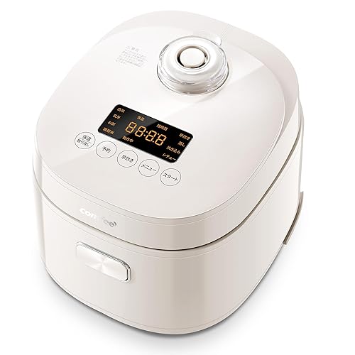 (未使用品)COMFEE' 炊飯器 4合炊き 炊飯ジャー 1-4人適用 8つの調理メニュー マイコン式 蒸し炊き同時 早炊き 最短30分炊飯 予約 保温12時間 一人暮らし コ