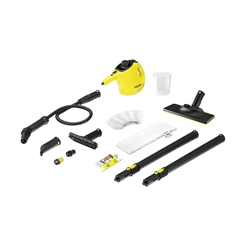【中古】(非常に良い)ケルヒャー(KARCHER) スチームクリーナー SC1 EasyFix イージーフィックス スティックタイプ 1.516-336.0【メーカー名】【メーカー型番】【ブランド名】K?RCHER スチームクリーナー 【商品説明】ケルヒャー(KARCHER) スチームクリーナー SC1 EasyFix イージーフィックス スティックタイプ 1.516-336.0清掃面積(給水タンク満水で清掃できる面積)(m?) :20 加熱出力(W):1200スチーム吐出圧力(MPa):0.3 電源コード(m):4ヒートアップタイム(分):3 ボイラータンク容量(L) :0.2電源(V/Hz):100/50-60 本体質量(アクセサリー除く)(kg):1.6梱包質量(kg):3.4 寸法(長さ×幅×高さ)(mm):321 x 127 x 186※ご購入前にご確認ください ・中古品のため、状態や付属品に個体差がございます ・お客様都合による返品・キャンセルはお受けしておりません ・当店は複数モールで在庫を共有しているため、タイミングにより欠品となる場合がございます ■ 安心してご購入いただくために 当店では、商品を一点ずつ検品・動作確認のうえ出荷しております。 中古品ではございますが、できる限り安心してご使用いただける状態でお届けできるよう努めております。 ■ 付属品について 中古品のため、説明書・外箱・CD-ROM等は付属しない場合がございます。 また、商品名に「限定」や「保証」と記載があっても、特典や保証、ダウンロードコードは付属いたしません。 レンタル落ち商品につきましては、収納BOX・DVDケースもないものとしてお考えください。 掲載内容と付属品が異なる場合、受注前に内容確認のメールをお送りいたします。 ■ 商品画像について 掲載画像はイメージ画像または代表画像を使用しておりますので、あらかじめご了承ください。 ■ 商品の状態について 中古品のため、キズ・汚れ・使用感等がある場合がございます。あらかじめご理解のうえご購入をお願いいたします。 ■ 在庫について ご注文のタイミングにより、在庫切れとなる場合がございます。その際は誠に恐縮ですが、キャンセルのご案内を差し上げる場合がございます。 ■ ご注文からお届けまで 1．ご注文 ご注文は24時間受け付けております。 2．ご注文確認 ご注文後、当店より確認メールをお送りいたします。 3．在庫確認・出荷準備 当店では複数モールで併売しているため、ご注文後に在庫確認を行っております。 また、中古品は再点検・メンテナンス・梱包を行うため、発送まで4〜10営業日ほどお時間をいただきます。 4．出荷 発送後、配送業者および追跡番号をご案内いたします。 5．お届け 出荷後、通常1〜3日程度で到着いたします。 ※北海道・沖縄・離島はお時間をいただく場合がございます。 ■ 返品・キャンセルについて 【初期不良について】 商品到着後7日以内にご連絡いただいた場合に限り、返品・返金または交換対応をいたします。 【お客様都合による返品・キャンセル】 イメージ違い・不要になった等の理由による返品・キャンセルはお受けしておりません。【ご注意】中古品につき、説明文に「特典あり」の記載があっても、特典は付属しません。ご了承ください。