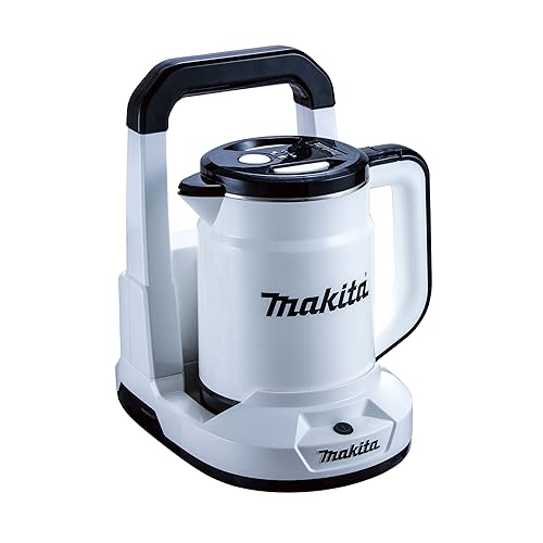 【中古】(未使用品)マキタ(Makita) 充電式ケトル 36V バッテリ・充電器別売 KT360DZW 白【メーカー名】【メーカー型番】【ブランド名】Makita(マキタ) 電気ケトル 【商品説明】マキタ(Makita) 充電式ケトル 36V バッテリ・充電器別売 KT360DZW 白バッテリで沸かす。現場やアウトドアで手軽に湯沸かし。電源が取れない建築・建設現場でマキタバッテリで手軽にお湯が沸かせます。アウトドア・キャンプにも便利。マキタバッテリなら保冷温庫やラジオ(各別販売品)にも共通使用可能。アウトドアへの展開にも便利です。[樹脂＋ステンレス]二重構造。ケトル部は、ステンレスを樹脂で覆うことで、外側は熱くならず、沸かしたお湯を温かいままキープ。ホコリの侵入や漏れを防ぐ、使いやすい蓋。カバー、給湯ロックボタンと注ぎ口のフィルタがホコリの侵入や不意に溢れてしまうのを低減。※給湯ロックは完全に密閉状態にするものではありません。直流36V、スライド式Li-ion18V×2本バッテリ仕様(ライトバッテリ除く)、バッテリ・充電器別売1充電あたりの湯沸かし可能水量(目安)：18V(6.0Ah)×2本で約1.7Lの湯沸かしが可能(ケトル容量0.8L)。※バッテリ満充電時。開始水温23℃、室温23℃における参考値。バッテリの状態や気温、水温、気圧などにより変化します。本機寸法:長さ233×幅263×高さ307mm(長さ×幅×高さ、バッテリ除く)。質量:3.3kg(全体、BL1860B×2本装着時)初期不良に関する返品 商品到着から7日間以内に初期不良が発生した場合のみ、返品をお受けいたします。 お客様都合のキャンセル・返品 イメージと異なる、必要でなくなった等の理由によるキャンセル・返品は一切お受けしておりません。 商品画像について 掲載されている写真は代表画像です。実際の商品とは異なる場合がありますので、予めご了承ください。 在庫状況について 他のモールでも販売しているため、ご注文のタイミングによっては商品がご用意できない場合があります。 その場合、キャンセルのご連絡をさせていただきます。 上記ご理解の上、お買い求めいただけますようお願い申し上げます。 ご注文からお届けまで1．ご注文　　ご注文は24時間受け付けております 2．注文確認ご注文後、注文確認メールを送信します 3．在庫確認　多モールでも併売の為、在庫切れの場合はご連絡させて頂きます。　 ※中古品は受注後に、再メンテナンス、梱包しますのでお届けまで4〜10営業日程度とお考え下さい。 4．入金確認　前払い決済をご選択の場合、ご入金確認後に商品確保・配送手配を致します。 5．出荷 　配送準備が整い次第、出荷致します。配送業者、追跡番号等の詳細をメール送信致します。 6．到着　出荷後、1〜3日後に商品が到着します。 　※離島、北海道、九州、沖縄は遅れる場合がございます。予めご了承下さい。【ご注意】中古品につき、説明文に「特典あり」の記載があっても、特典は付属しません。ご了承ください。