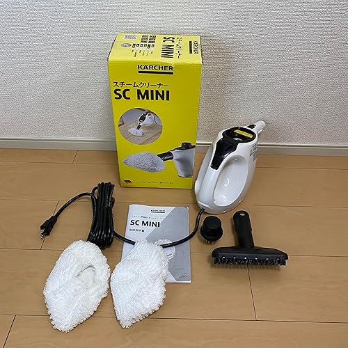 【中古】(非常に良い)ケルヒャー(Karcher) スチームクリーナー SC MINI 毎日のちょっと使いに最適なコンパクトモデル ハンディ 軽量 高温で安定した蒸気のボイラー式加熱 しつこい汚れを浮かす 水だけ除菌消臭 油汚れ カーペット さらさらフローリング 水垢 キッチン 風呂場 玄関 トイレ 車 衣服 付属品充実 オプションアクセサリーも充実 1.516-339.0【メーカー名】【メーカー型番】【ブランド名】K?RCHER スチームクリーナー 【商品説明】ケルヒャー(Karcher) スチームクリーナー SC MINI 毎日のちょっと使いに最適なコンパクトモデル ハンディ 軽量 高温で安定した蒸気のボイラー式加熱 しつこい汚れを浮かす 水だけ除菌消臭 油汚れ カーペット さらさらフローリング 水垢 キッチン 風呂場 玄関 トイレ 車 衣服 付属品充実 オプションアクセサリーも充実 1.516-339.0サイズ:321×127×186mm 材質:ABS樹脂 ヒートアップタイム:約3分スチーム連続噴射時間:約6分 電源コード:4m 消費電力:1200W電源:100V(50Hz/60Hz共用) 本体重量:1.6kg 標準装備品:ハンドブラシ、マイクロファイバーカバー2枚入数:1台※ご購入前にご確認ください ・中古品のため、状態や付属品に個体差がございます ・お客様都合による返品・キャンセルはお受けしておりません ・当店は複数モールで在庫を共有しているため、タイミングにより欠品となる場合がございます ■ 安心してご購入いただくために 当店では、商品を一点ずつ検品・動作確認のうえ出荷しております。 中古品ではございますが、できる限り安心してご使用いただける状態でお届けできるよう努めております。 ■ 付属品について 中古品のため、説明書・外箱・CD-ROM等は付属しない場合がございます。 また、商品名に「限定」や「保証」と記載があっても、特典や保証、ダウンロードコードは付属いたしません。 レンタル落ち商品につきましては、収納BOX・DVDケースもないものとしてお考えください。 掲載内容と付属品が異なる場合、受注前に内容確認のメールをお送りいたします。 ■ 商品画像について 掲載画像はイメージ画像または代表画像を使用しておりますので、あらかじめご了承ください。 ■ 商品の状態について 中古品のため、キズ・汚れ・使用感等がある場合がございます。あらかじめご理解のうえご購入をお願いいたします。 ■ 在庫について ご注文のタイミングにより、在庫切れとなる場合がございます。その際は誠に恐縮ですが、キャンセルのご案内を差し上げる場合がございます。 ■ ご注文からお届けまで 1．ご注文 ご注文は24時間受け付けております。 2．ご注文確認 ご注文後、当店より確認メールをお送りいたします。 3．在庫確認・出荷準備 当店では複数モールで併売しているため、ご注文後に在庫確認を行っております。 また、中古品は再点検・メンテナンス・梱包を行うため、発送まで4〜10営業日ほどお時間をいただきます。 4．出荷 発送後、配送業者および追跡番号をご案内いたします。 5．お届け 出荷後、通常1〜3日程度で到着いたします。 ※北海道・沖縄・離島はお時間をいただく場合がございます。 ■ 返品・キャンセルについて 【初期不良について】 商品到着後7日以内にご連絡いただいた場合に限り、返品・返金または交換対応をいたします。 【お客様都合による返品・キャンセル】 イメージ違い・不要になった等の理由による返品・キャンセルはお受けしておりません。【ご注意】中古品につき、説明文に「特典あり」の記載があっても、特典は付属しません。ご了承ください。