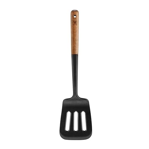 WAGENSTEIGER FLEXIBEL 耐熱シリコン穴あきターナー 木製ハンドル ノンスティック対応 BPAフリー (1631)