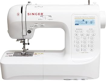 SINGER(シンガー) コンピュータミシン SP-07N ワイドテーブル、フットコントローラー、ハードケース付き 模様数207種類 ひらがなの文字模様搭載