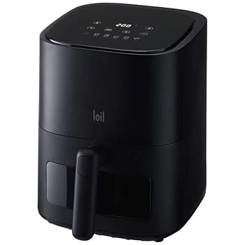 【中古】(未使用品)LOLRYU-B 多機能ノンフライヤー loil ブラック