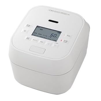 【中古】【安心の日本製／新潟産！ セット品】真空圧力IH 炎匠炊き 炊飯器 5.5合炊き RC-10HGX(W) グランホワイト 1台［ボタン電池 LR41H 1個付き］