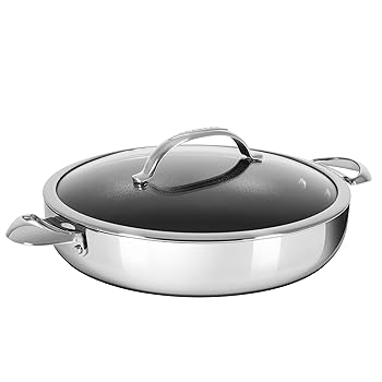 (未使用品)SCANPAN(スキャンパン) 両手鍋 シルバー 直径32cm HaptIQ シェフパン 32cm 6001113200
