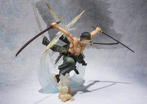 【中古】(未使用品)フィギュアーツZERO ONE PIECE ロロノア ゾロ -Battle Ver. 煉獄鬼斬り- 約170mm ABS PVC製 塗装済み