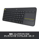 【中古】(未使用品)Logicool ロジクール ワイヤレス タッチキーボード K400pBK