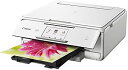 【中古】(非常に良い)旧モデル Canon インクジェットプリンター複合機 TS8030 WH ホワイト