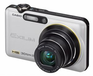 ����š�CASIO �ǥ����륫��� HI-SPEED EXILIM EX-FC100 �ۥ磻�� EX-FC100WE