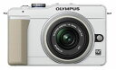 【中古】OLYMPUS ミラーレス一眼 E-PL1s レンズキット ホワイト E-PL1s LKIT WHT