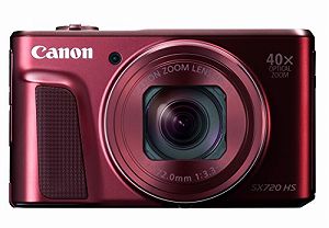 【中古】Canon デジタルカメラ PowerShot SX720 HS レッド 光学40倍ズーム PSSX720...