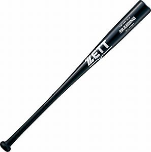 【中古】ZETT ゼット 野球 一般 木製 トレーニング バット 実打可能 84cm ブラック 1900 BTT17784