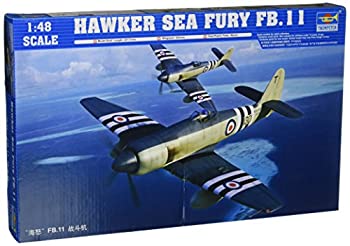 【中古】トランペッター 1/48 ホーカーシーフューリー FB.11 プラモデル