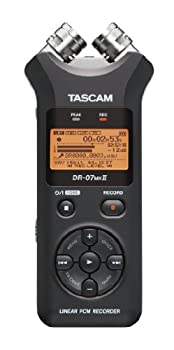 【中古】TASCAM リニアPCMレコーダー 24bit/96kHz対応 ブラック DR-07MKII