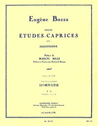 【中古】(非常に良い)ボザ : サクソフォンのための12の練習奇想曲 (サクソフォン教則本) ルデュック出版