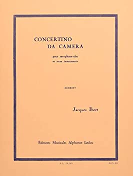 【中古】(未使用品)イベール : 室内小協奏曲 コンチェルティーノ・ダ・カメラ (サクソフォン、ピアノ) ルデュック出版