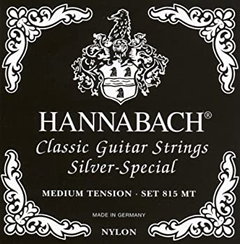 【中古】HANNABACH クラシックギター弦 シルバースペシャル E815MT Black Set