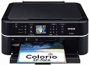 【中古】EPSON Colorio インクジェット複合機 EP-702A 2.5型カラー液晶 6色染料インク