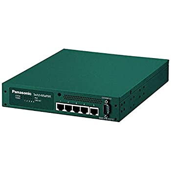 【中古】(非常に良い)パナソニックESネットワークス PoE対応 5ポートL2スイッチングハブ Switch-M5ePWR PN27059
