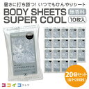 ボディシート SUPER COOL いつでもひんやり (20個) 送料無料