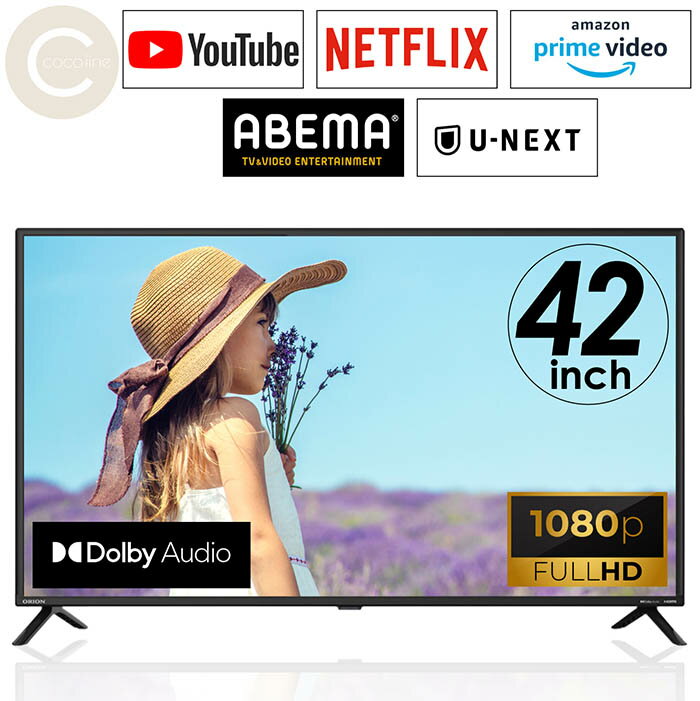 TSM-4202F2K テレビ 42インチ youtube対応 壁掛け対応 テレビ