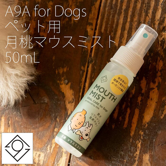 【オーガニックケアブランド A9A】A9A for Dogs 月桃マウスミスト 50ml 愛犬 天然オーガニックハーブ100% 月桃 搾汁液蒸留法 有機JAS認定 cocoiine-10002216 coco iine サンプル画像2