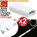 【お買得なセット販売!プレゼントキャンペーン中!送料無料! 】Apple Pencil 充電 変換アダプタ 2本セットアップルペンシル 変換 USB USBケー...
