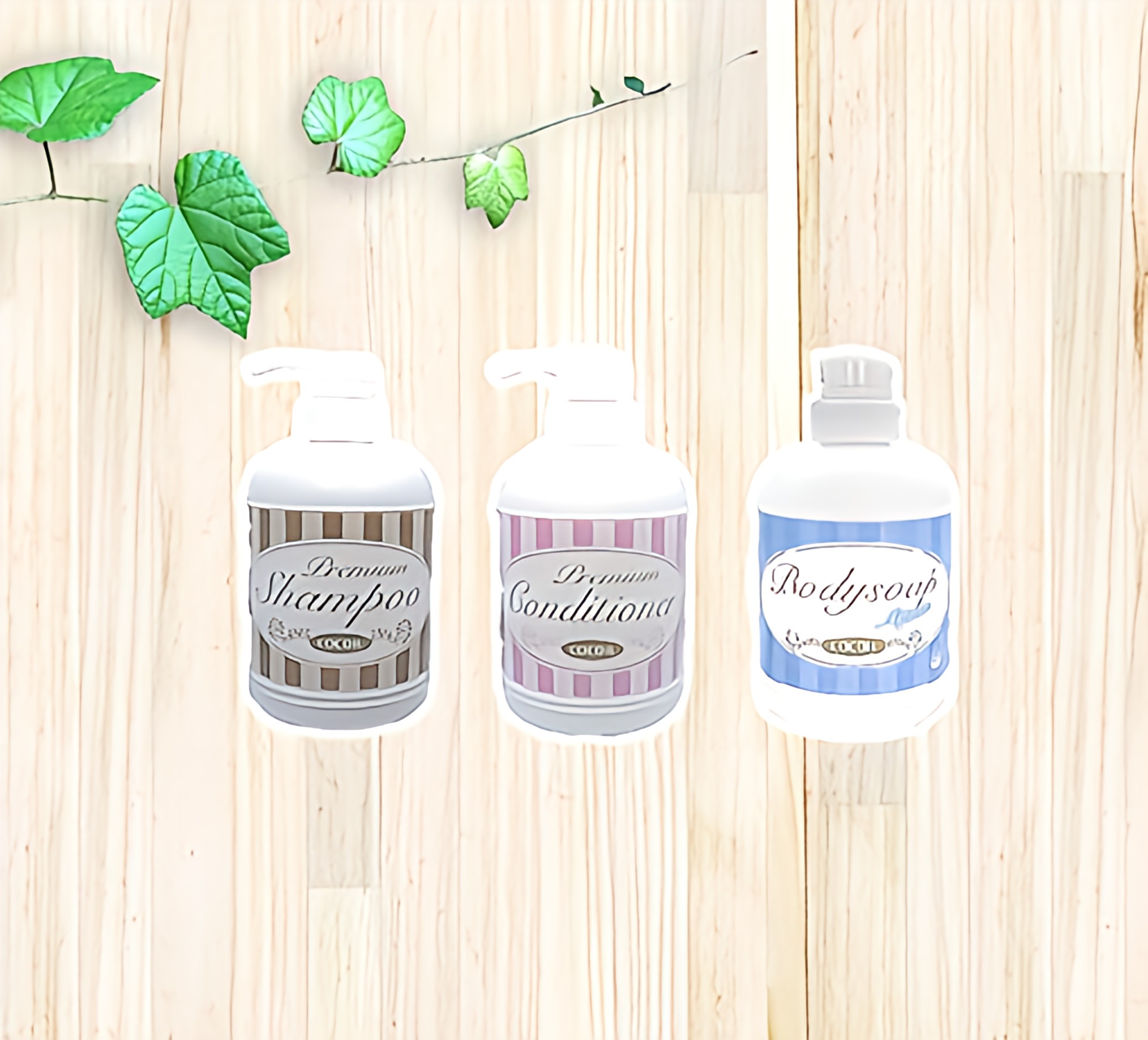 【送料無料スターターセット】ココイルプレミアムシャンプー & コンディショナー & ボディソープAQUA 酸性せっけん 酸性石鹸 アミノ酸シャンプー