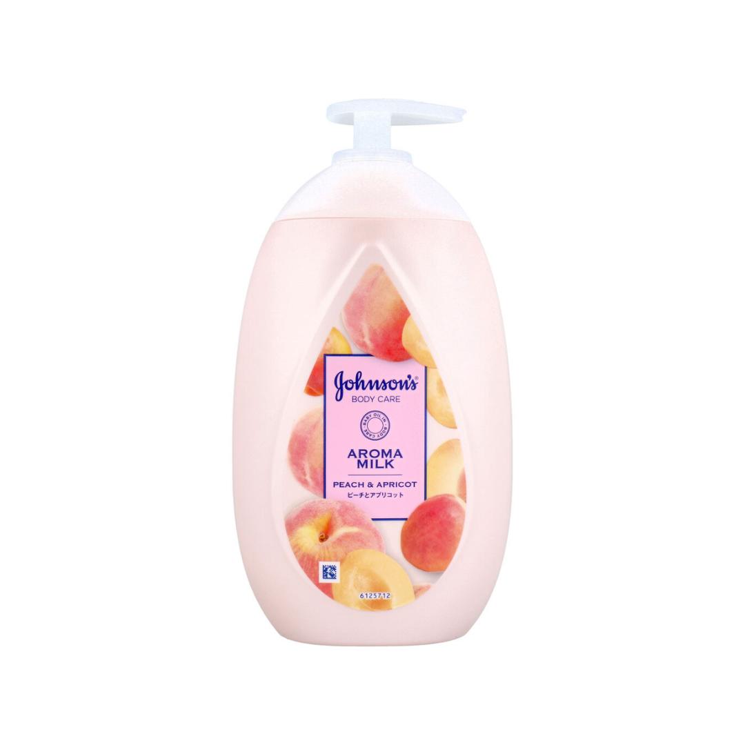 【まとめ買い】ジョンソンボディケア ラスティングモイスチャー アロマミルク ピーチとアプリコットの香り 500mL