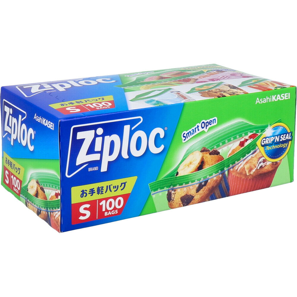 【まとめ買い】 ジップロック お手軽バッグ Sサイズ 100枚入