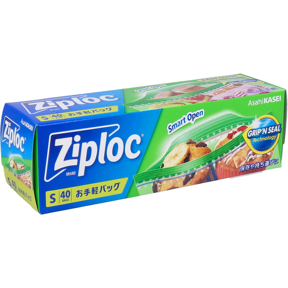 【まとめ買い】 ジップロック お手軽バッグ Sサイズ 40枚入