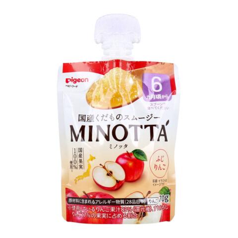 【まとめ買い】ピジョン くだものスムージー MINOTTA(ミノッタ) ふじりんご 70g