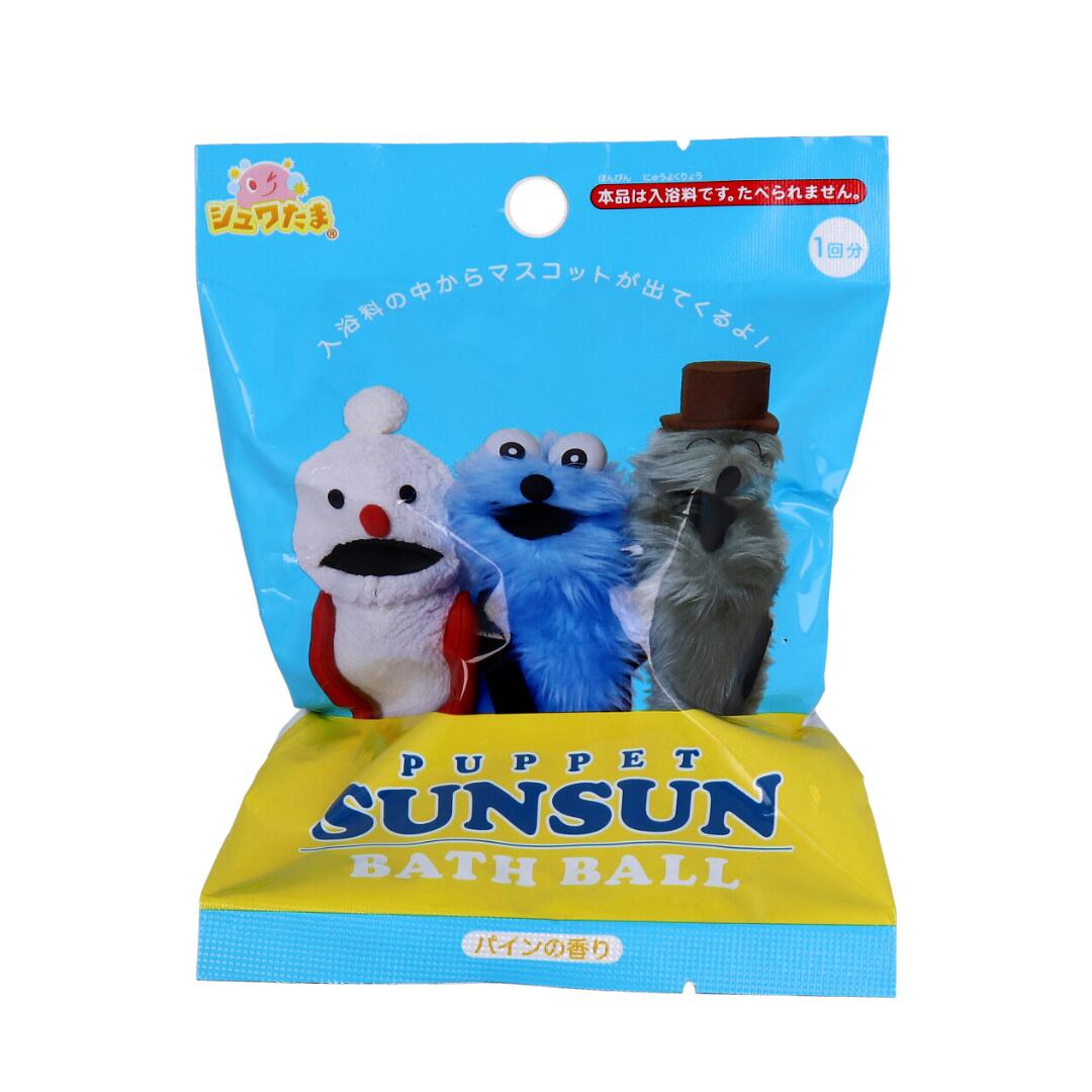 【まとめ買い】シュワたま パペットスンスン バスボール パインの香り 75g 1回分のサムネイル