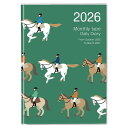 【ナカバヤシ】 ノートダイアリー2026/セミB5/ウマ2 【2026年1月始まり】手帳 ダイアリー 仕事