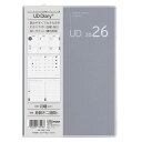 【ナカバヤシ】UDダイアリー2026/A5/グレー【2026年1月始まり】手帳 ダイアリー 仕事