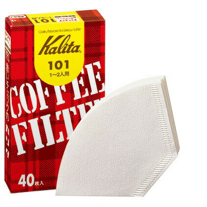 【ポイント最大47倍】カリタ コーヒーフィルター101濾紙 40枚 （1～2人用）【フラリア】【ポイント20倍】
