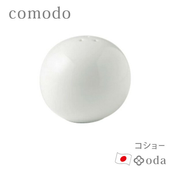 楽天Fralya　-フラリア-【ポイント最大35倍】 [コショー] 陶器 調味料入れ 小田陶器 comodo 美濃焼 日本製 食器洗浄機対応 電子レンジ対応 約70cc 胡椒 ひとり暮らし 新生活 自分用 贈り物 白いうつわ [カネセ] P26801 ホワイト カフェ風 くつろぎ おしゃれ 北欧 【ポイント5倍】【フラリア】