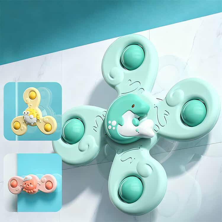 ハンドスピナー 赤ちゃん ベビー お風呂 おもちゃ 3ヶ月 長く遊べる 水遊びおもちゃ 指先の知育 男の子 女の子 かわいい ストレス解消 3個セット 吸盤付き 誕生日 プレゼント ギフト 可愛い 浴室 風車 お風呂遊び 水遊び お風呂嫌い解消
