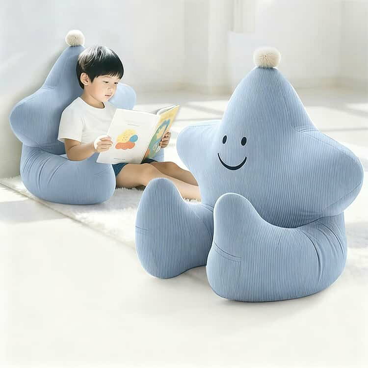 テレビ枕 背もたれクッショ キッズ 読書クッション コンパクト 可愛い 子供用 うつ伏せ 枕 クッション 軽い ミニソファー 快適 ふかふか かわいい フロアクッション チェア ソファー 腰当てクッション 無地 シンプル ギフト プレゼント [3]
