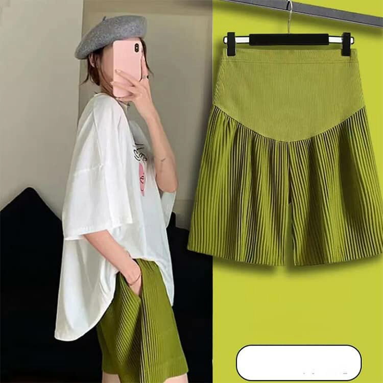短パン 妊婦服 ゆったり 接触冷感 2枚セット マタニティパンツ 涼しい 産後 産前 ...