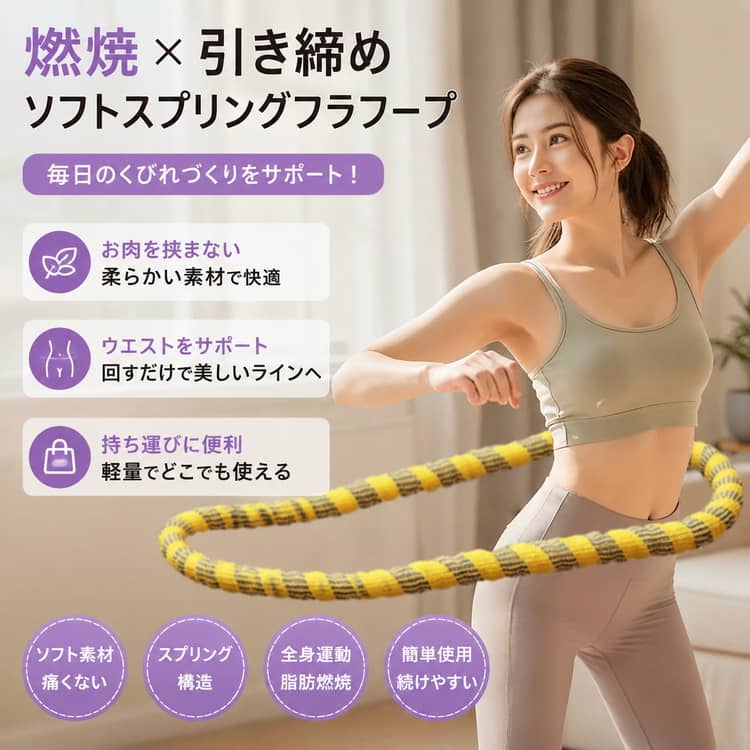 ソフトフラフープ ダイエット フラフープ ダイエット 1.5kg 痛くなりにくい 静音 ...