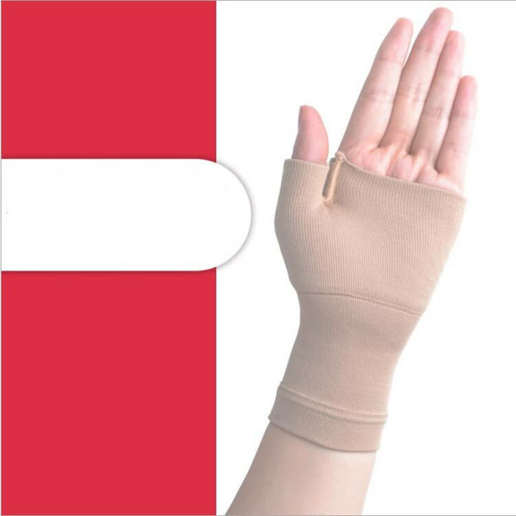 手首サポーター 親指あり 手のひら 保温 手首 腱鞘 サポート 2点セット レディース メンズ ストレッチ ハンドウォーマー 固定 伸縮性 着圧 テーピング スポーツ 関節 保護 左右兼用 男女兼用 着圧手袋 送料無料 黒 肌色 ブラック ベージュ S M L XL 2XL